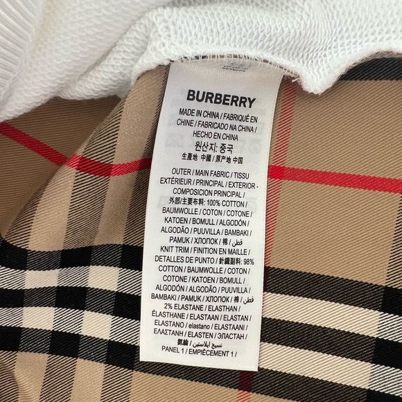 Burberry Vintage Check Cotton Oversized Sweatshirt - Picture 9 of 16